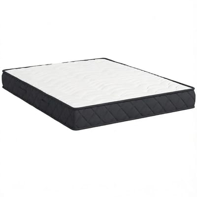 Traagschuim matras 140x190 - Matras 2 personen 20cm dik - Slaapkamer - Wit en Grijs