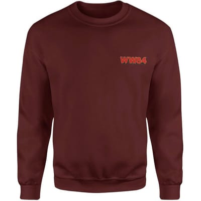 DC Wonder Woman WW84 Embroidered Unisex Sweatshirt - Burgundy - S