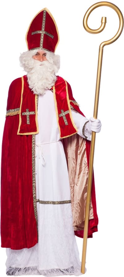 Folat - Sinterklaas Kostuum Deluxe Complete set (10 delig) - Welkom Sinterklaas - Sinterklaas versiering - Sinterklaas intocht - Sinterklaas en Piet -sinterklaas Cadeautjes