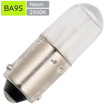 Signaallamp Ba9s 130V - Per stuk - T10 Neonlamp Ø10mm - 28mm - 2500K - Dimbaar - Mat - Groen