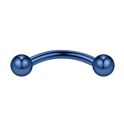 Blauw - Wenkbrauw / Lip / Oor Piercing