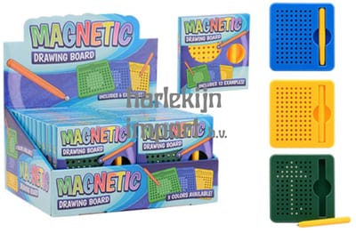 Johntoy magnetisch tekenbord speelgoed 11 cm assorti creatief.