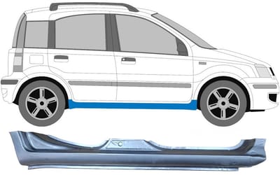 Volledige dorpel voor Fiat Panda 2003-2012 / Rechts