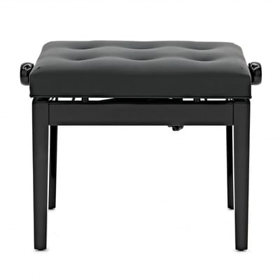 Hydraulic Piano Stool by Gear4music, Gloss Black