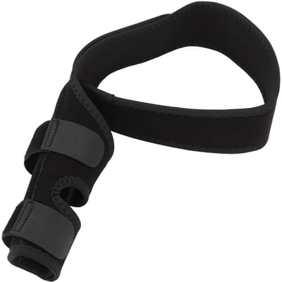 Genouillère pour Chiens Blessures du Ligament Croisé Antérieur et Postérieur Support Supplémentaire Sangle Dorsale Réglable Genouillère pour Patte de Chien L black