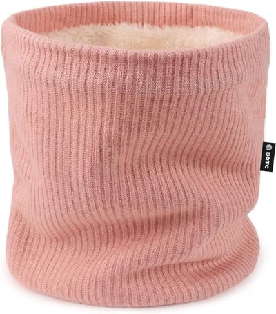 BOTC Nekwarmer - Sjaal - Winter - Muts - Dames - Heren - Fleece - Roze