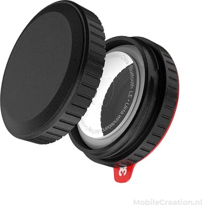 Waterdichte Apple AirTag-Behuizing - Montage met Premium 3M VHB-Adhesief - Beschermhoes - Waterdicht - Case - Supersterk ABS-Plastic - Ontwerp behoudt AirTag-signaal - IP68 Waterdicht - Schokbestendig - 14mm dik - Lichtgewicht à 8 gram
