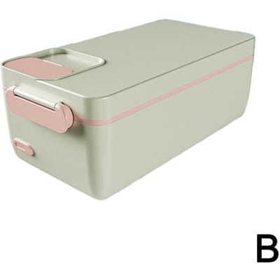 NIEUWE 1L USB Elektrische Lunchbox Draagbare Camping Verwarmde Geïsoleerde Oplaadbare Lunchbox Snoerloos Rater-vrij Kantoor Lunchbox