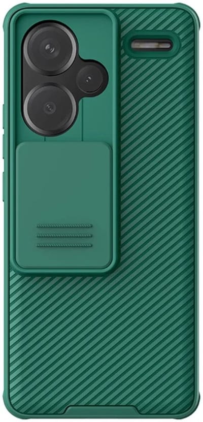 Nillkin CamShield Hoesje voor de Xiaomi Redmi Note 13 Pro Plus - Back Cover met Camera Slider Groen