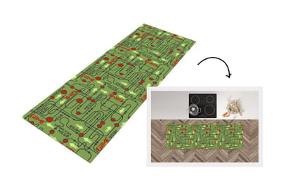 Keukenloper - Loper keuken - Moederbord - Patronen - Quotes - 150x50 cm - Keukenloper vinyl