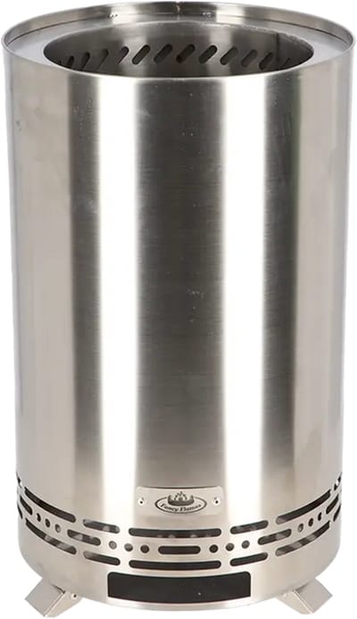 Houtpellet vuurkorf M zilverkleur - Esschert design
