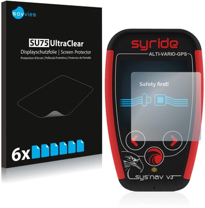 Savvies - Screenprotector voor Syride Sys'Nav V3 - Folie Beschermfolie transparant 6 Stuks