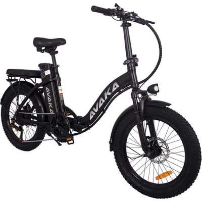 Vélo de ville électrique pliable AVAKA BZ20 PLUS 20  Moteur 500W Batterie 48V 15Ah Spokes wheel noir