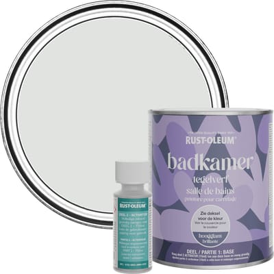 Rust-Oleum Grijs Badkamer Tegelverf Hoogglans - Bibliotheek Grijs 750ml