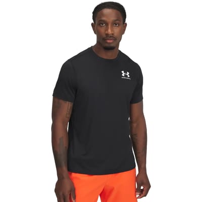 Under Armour UA Heatgear Fitted Short Sleeve Heren Sportshirt - Zwart