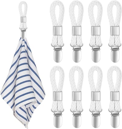 Handdoekclips 8 Stuks - Klemmen voor Keukenhanddoeken en Badhanddoeken