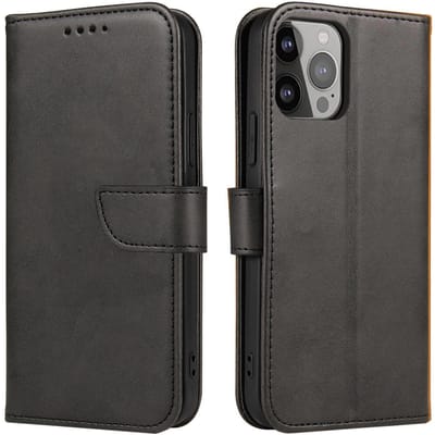 Étui magnétique Nokia X30 housse à rabat portefeuille support noir