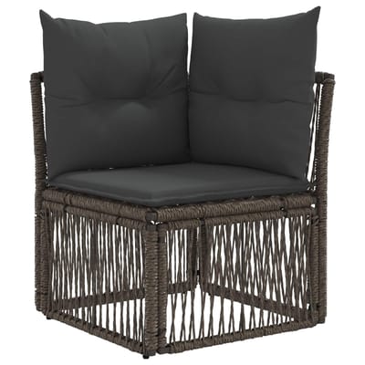 vidaXL - Tuinbank - Set - 8 - st - Grijs - poly - rattan