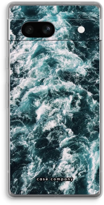 Case Company® - Hoesje geschikt voor Google Pixel 7A hoesje - Zee golf - Soft Cover Telefoonhoesje - Bescherming aan alle Kanten en Schermrand