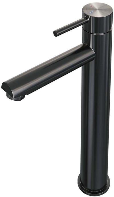 Brauer Gunmetal Edition Verhoogde Opbouw Wastafelmengkraan Model A Gunmetal Geborsteld PVD