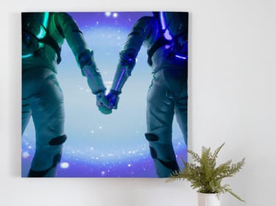 Lets have an adventure | Let's have an adventure | Kunst - 20x20 centimeter op Dibond | Foto op Dibond