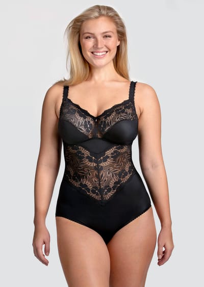 Figuurvormende body zonder beugels - zwart - Gr. 85 C van Goldner Fashion