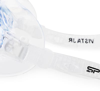 Spokey VISTA JR Zwembril - Transparant Blauw - Junioren - Anti-Fog - UV-bescherming - Polycarbonaat - Siliconen bandje