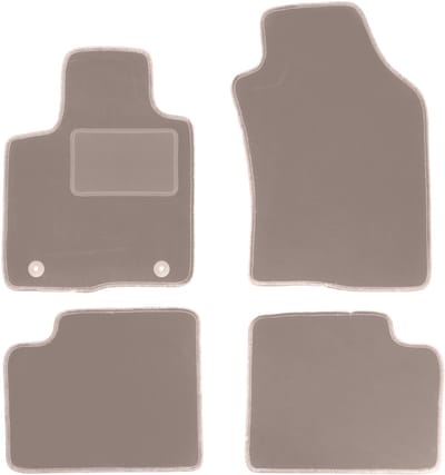 Beige velours matten voor: Lancia Ypsilon III hatchback (2011-)