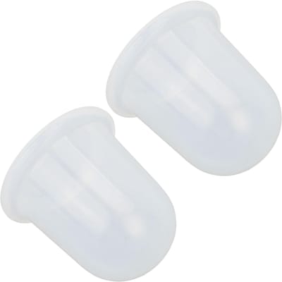 2 stuks Cupping Set Transparant Siliconen Spierontspanning Cupping Therapie Set voor Gezichts Lichaamsmassage white