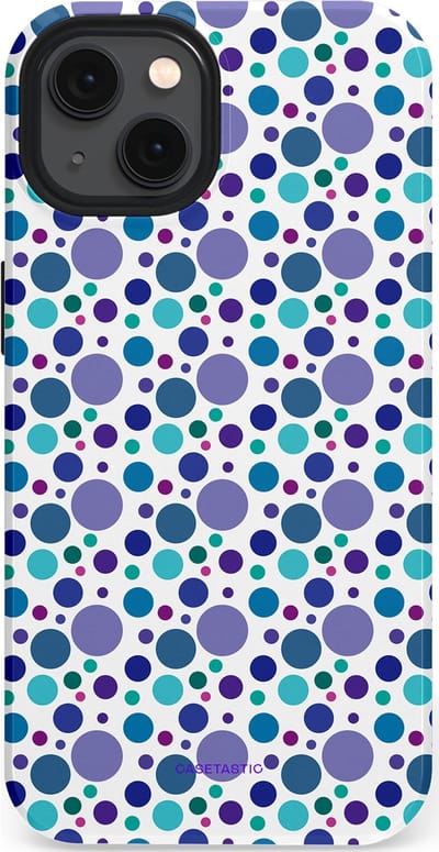 Casetastic Hoesje Geschikt voor Apple iPhone 13 Magsafe - Stijlvolle Beschermende Duo-layer Case - Bubble blauw