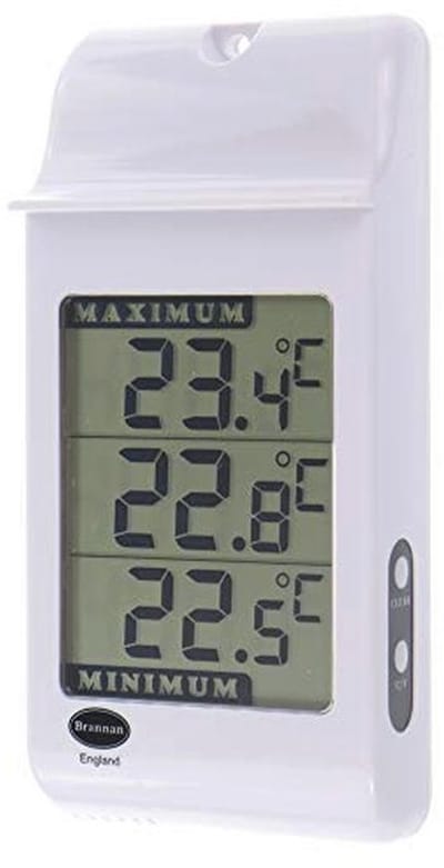 Digitale Max Min Thermometer met Groot Display - Wit