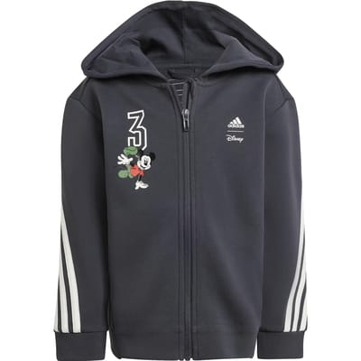 Adidas Disney Mickey Mouse Sweatshirt Met Rits Grijs 9-10 Years Jongens,Meisjes
