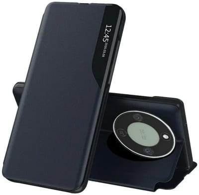 Hoesje geschikt voor HONOR Magic8 Lite - Techsuit eFold Book Case - Donkerblauw