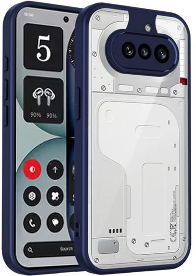 Telestore - Telefoonhoesje geschikt voor de Nothing Phone 4a - blauw back cover hoesje back case - Armor hybrid TPU hoesje - Hard siliconen