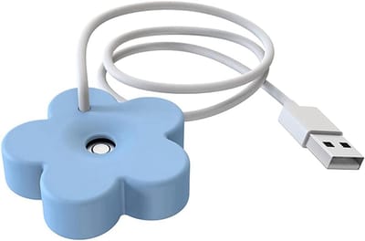 Luchtbevochtiger - Mini Vernevelaar - Persoonlijke Ruimte - Tankloos Ontwerp - 48 cm - Blauw
