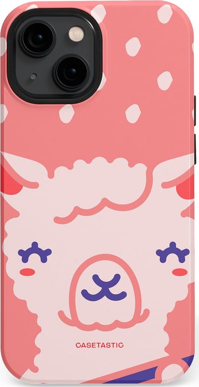 Casetastic Hoesje Geschikt voor Apple iPhone 13 Mini Magsafe - Stijlvolle Beschermende Duo-layer Case - Lama beat