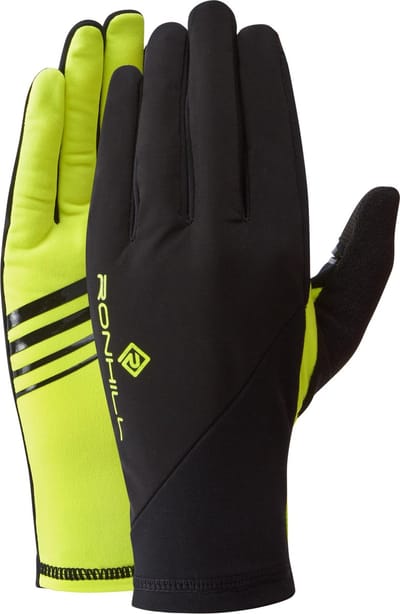 Ronhill - Running / Hardloop handschoenen - Unisex - Wind Block Glove - fluo yellow - maat: S