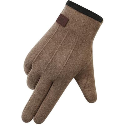 Lente Herfst en Winter Nieuwe Mannen Konijnenhaar Warm Rijden Fietsen Touchscreen Plus Fluweel Gewatteerd Winddicht Buiten Koude Handschoenen. average size