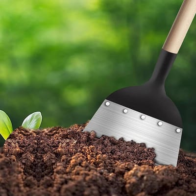 Multifunctionele outdoor tuin-reinigingsschep - onkruidgereedschap schep - planten wieden - boerderij wieden gereedschap - tuin gazon 23 cm