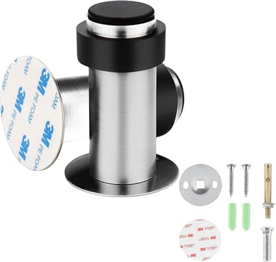 Rvs Deurstopper Voetsteun voor Vloer en Wand