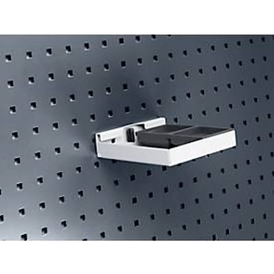 Bodemplaat Perfo S1, B 154 x D 89 x H 39 mm, aluminium, lichtgrijs RAL 7035