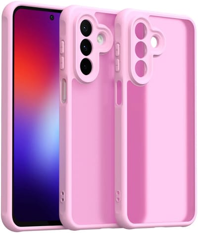 Hoesje geschikt voor Samsung Galaxy A27 - Phonesta AirFrost Semi-Transparante Back Cover - Mat Bubblegum Pink