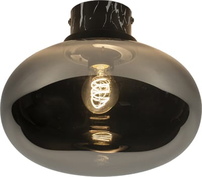 Lumidora Plafondlamp 74729 - Plafonniere - LORENA - E27 - Zwart - Grijs - Metaal - Badkamerlamp - IP44 - ⌀ 32 cm