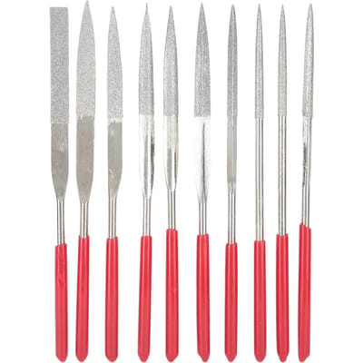 10 stuks 160mm Sieraden Vulgereedschap Mini Rasp Houtsnijden Metaal Handvijl Set DIY Sieraden Maken gray