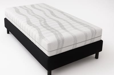 Nessa® - 70x190 - Boxspring Furkan - Zwart - Inclusief Pocketvering Matras