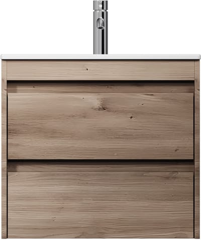 AM.PM Spike - Badkamermeubel met wastafel - 60 cm - 2 lades - Wastafelonderkasten - Plat Pakket