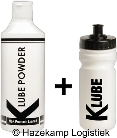 K Lube Poeder voor 20 Liter Glijmiddel met K Lube Shaker (Bidon)