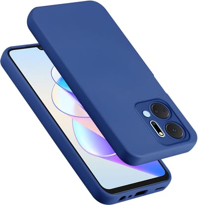 Cadorabo Hoesje geschikt voor Honor x7a in LIQUID BLAUW - Beschermhoes gemaakt van flexibel TPU silicone Case Cover