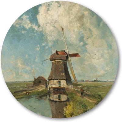 In de maand juli - Muurcirkel Forex 50cm - Wandcirkel voor binnen - Paul Joseph Constantin Gabriël - Meesterwerken
