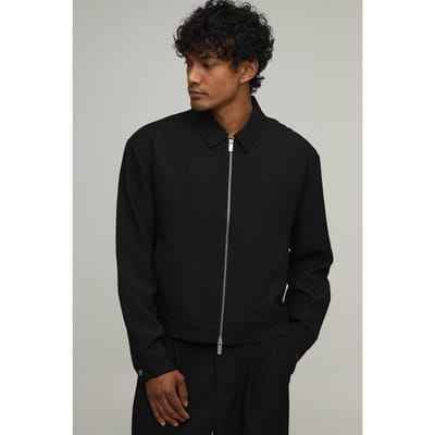 Getailleerd Boxy Harrington Co-ord Jasje Met Rugplooi | Black | Size XS